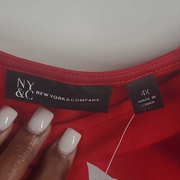 NY&C Women's One shoulder Top - Picture 4 of 5